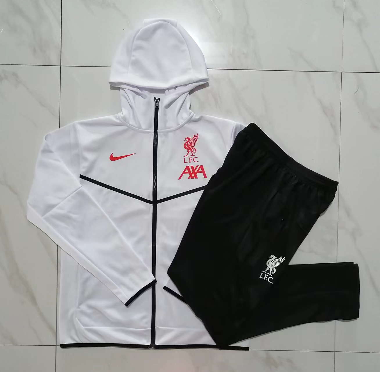 AAA Quality Liverpool 22/23 Hoodie Tracksuit - White